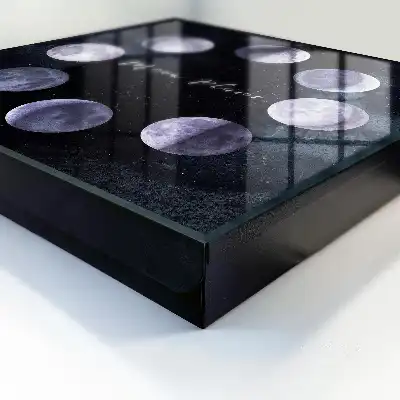 Mondphasen mit Sternenhintergrund