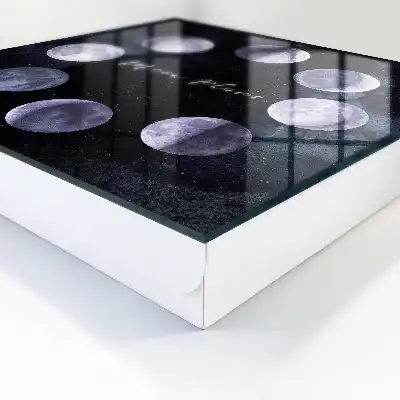 Mondphasen mit Sternenhintergrund