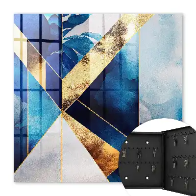 Schlüsselkasten modern Blaue Eleganz des Tons