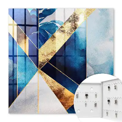Schlüsselkasten modern Blaue Eleganz des Tons