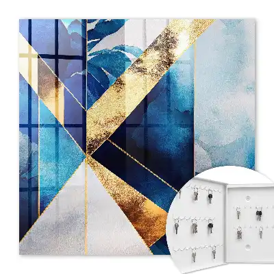 Schlüsselkasten modern Blaue Eleganz des Tons