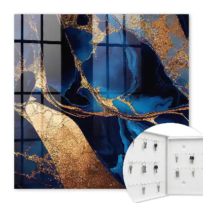 Nachtmarmor mit intensiven Farben