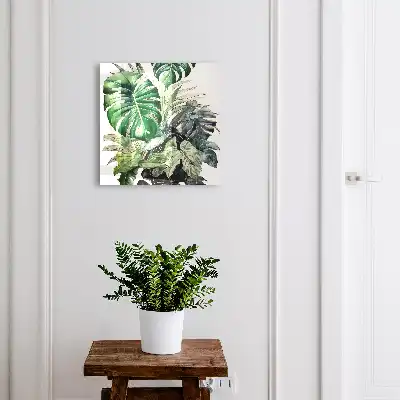 Exotische tropische Blätter