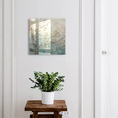 Entspannung in der Natur mit pastellfarbenen Blättern
