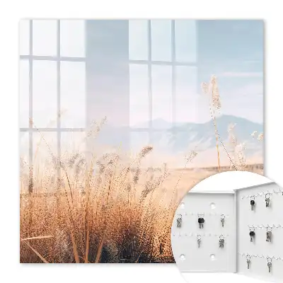Graslandschaft in Pastellfarben