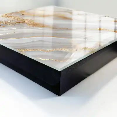 Abstrakte Eleganz mit gelben Akzenten