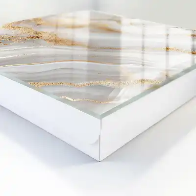Abstrakte Eleganz mit gelben Akzenten