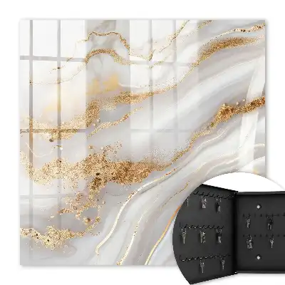 Abstrakte Eleganz mit gelben Akzenten