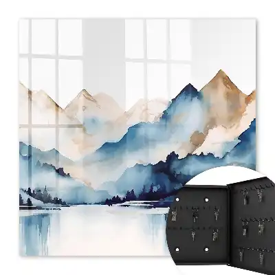 Aquarell-Berghintergrund