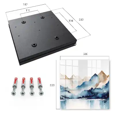 Aquarell-Berghintergrund
