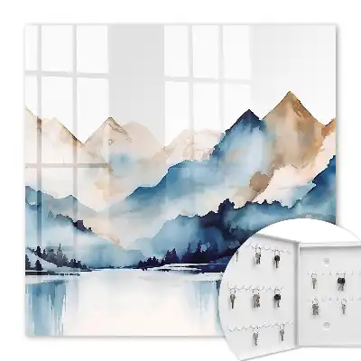 Aquarell-Berghintergrund