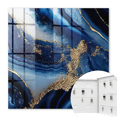 Dynamisches Muster aus marineblauen Streifen