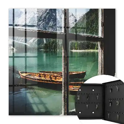 See Berge Boote Fenster