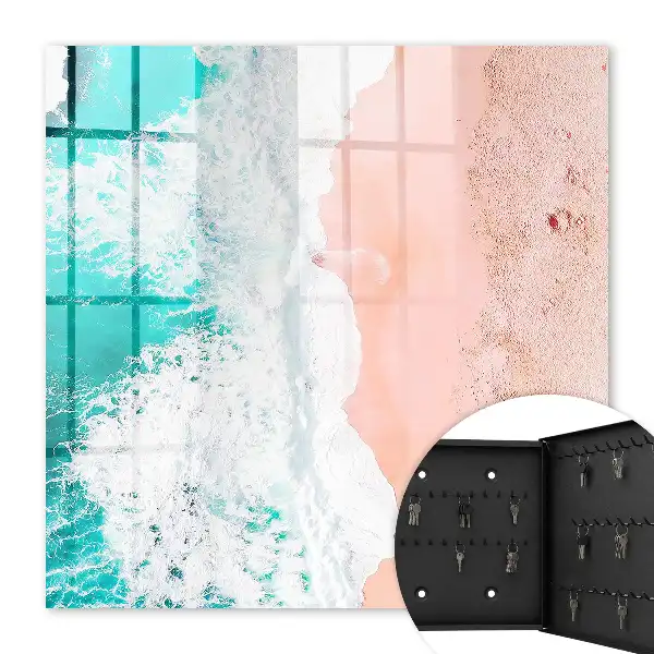 Meer und rosa Sandstrand