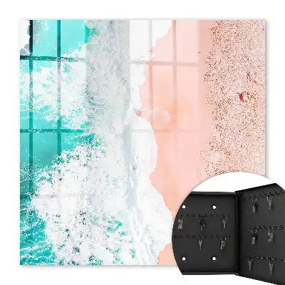 Meer und rosa Sandstrand