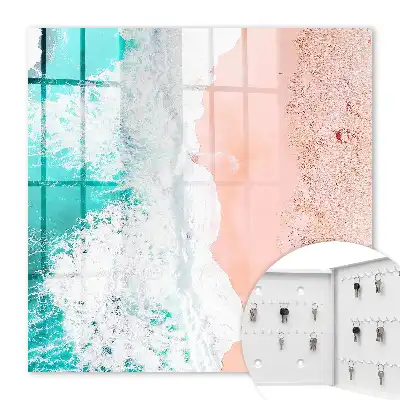 Meer und rosa Sandstrand