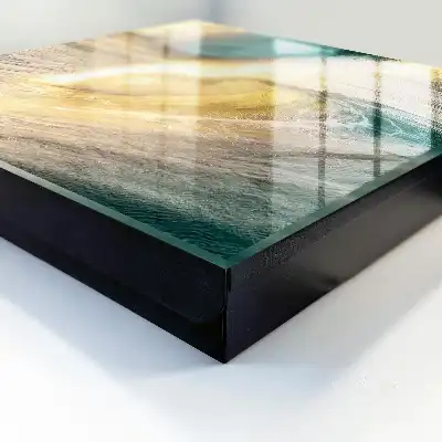 Wandbild mit Meereswellen Ozean und Sonne