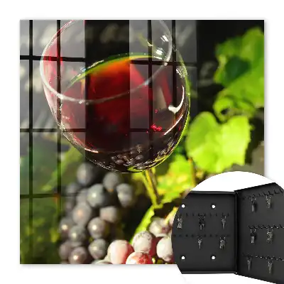 Trauben und Rotwein