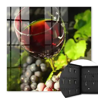 Trauben und Rotwein