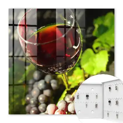 Trauben und Rotwein