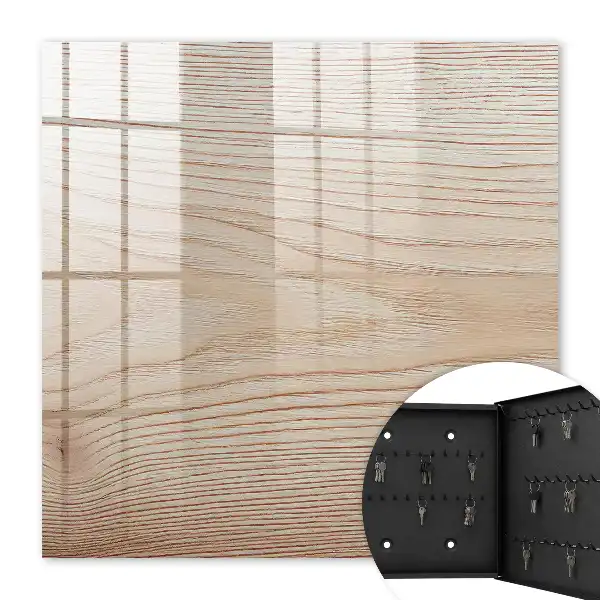 Wandbild mit Holzstruktur in warmen Farbtönen