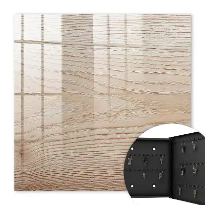 Wandbild mit Holzstruktur in warmen Farbtönen