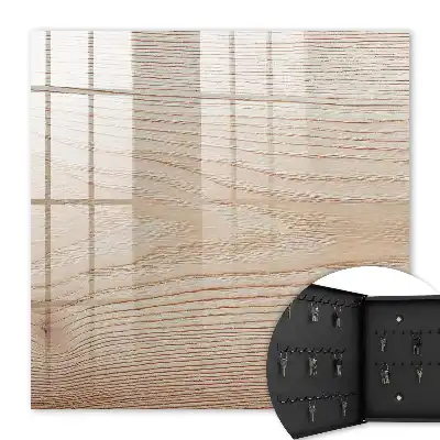 Wandbild mit Holzstruktur in warmen Farbtönen