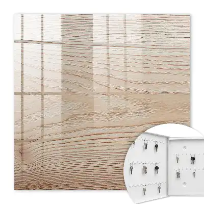 Wandbild mit Holzstruktur in warmen Farbtönen