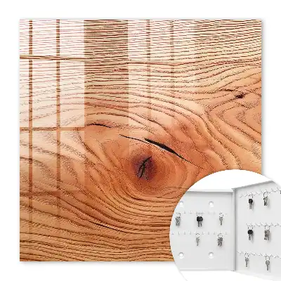 Wandbild mit Holzmaserung in Beigetönen
