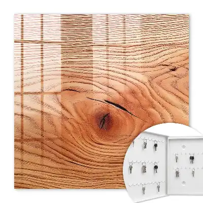 Wandbild mit Holzmaserung in Beigetönen