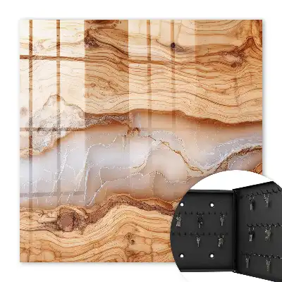 Holzmaserung mit weißen Adern