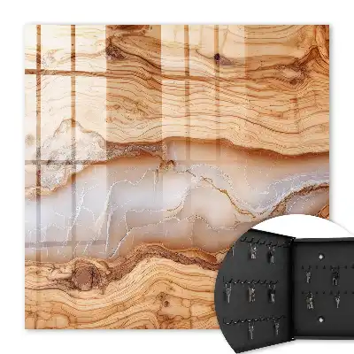 Holzmaserung mit weißen Adern