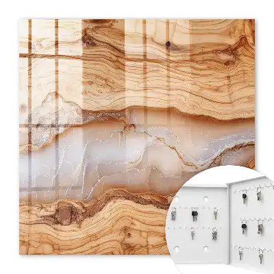 Holzmaserung mit weißen Adern
