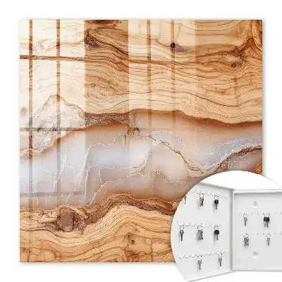 Holzmaserung mit weißen Adern