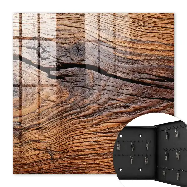 Wanddekoration mit Holzstruktur in warmer Atmosphäre