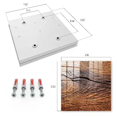 Wanddekoration mit Holzstruktur in warmer Atmosphäre