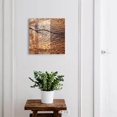 Wanddekoration mit Holzstruktur in warmer Atmosphäre