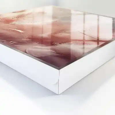 Dekorative Federn in Pastellfarben