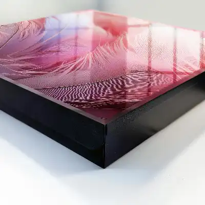 Wunderschöne rosa und blaue Federn