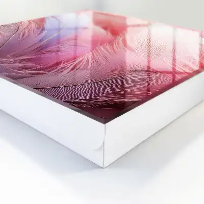 Wunderschöne rosa und blaue Federn