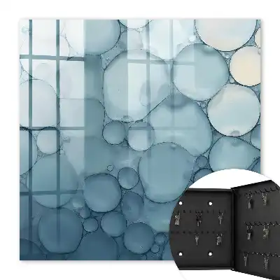 Blaue Blasen in verschiedenen Schattierungen