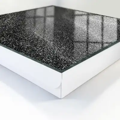 Wandbild mit schimmerndem Wellenmuster