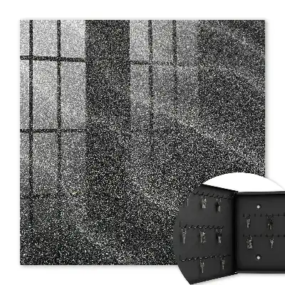 Wandbild mit schimmerndem Wellenmuster