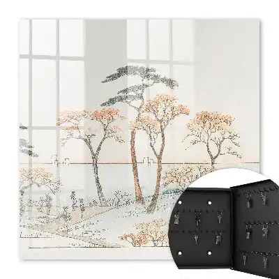 Eine japanische Landschaft in zarten Farben
