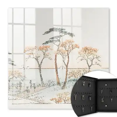 Eine japanische Landschaft in zarten Farben