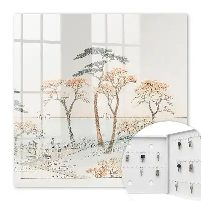 Eine japanische Landschaft in zarten Farben