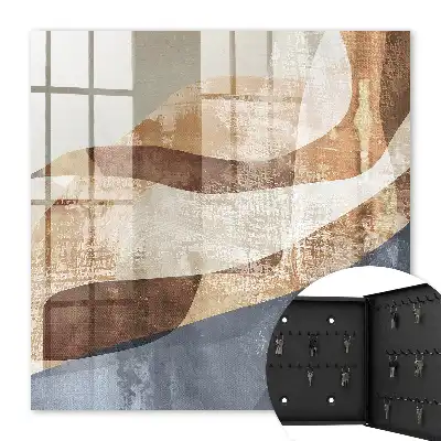 Wohnaccessoire mit organischen Formen in subtilen Farbtönen