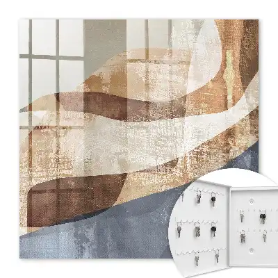 Wohnaccessoire mit organischen Formen in subtilen Farbtönen