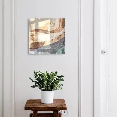 Wohnaccessoire mit organischen Formen in subtilen Farbtönen