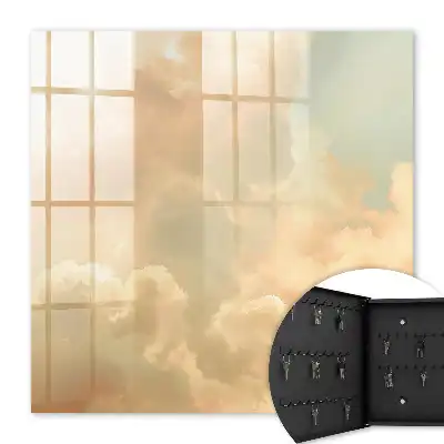 Pastellfarbene Wolken, wolkenloser Frieden